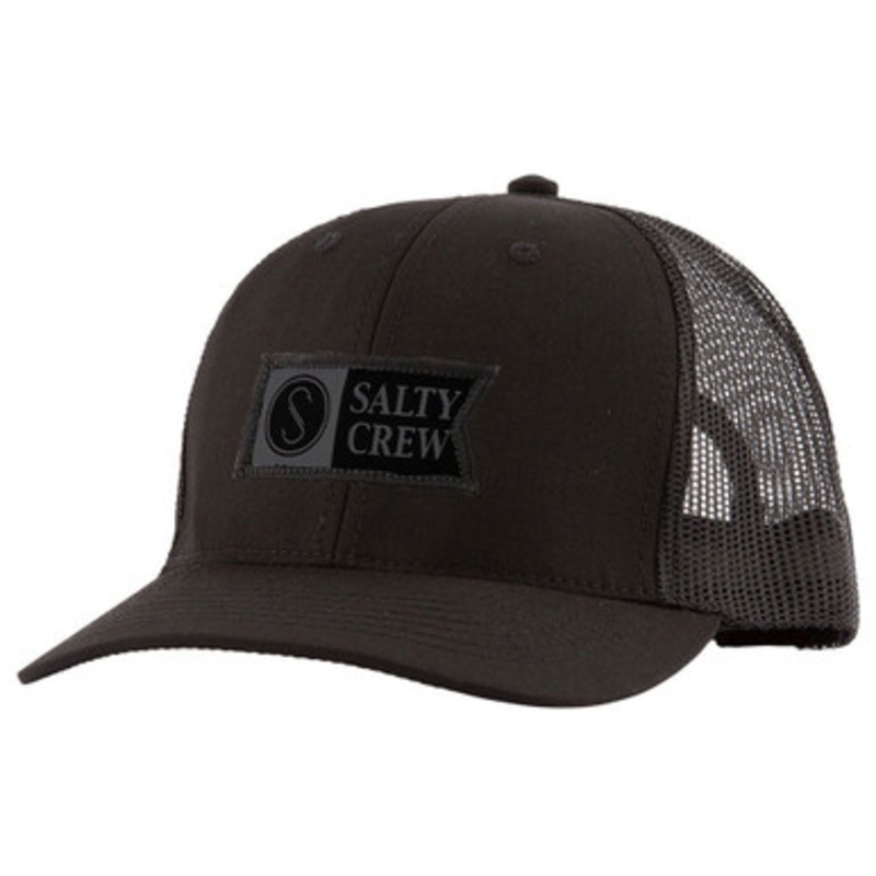 Salty Crew Pinnacle Retro Trucker Hat – Black