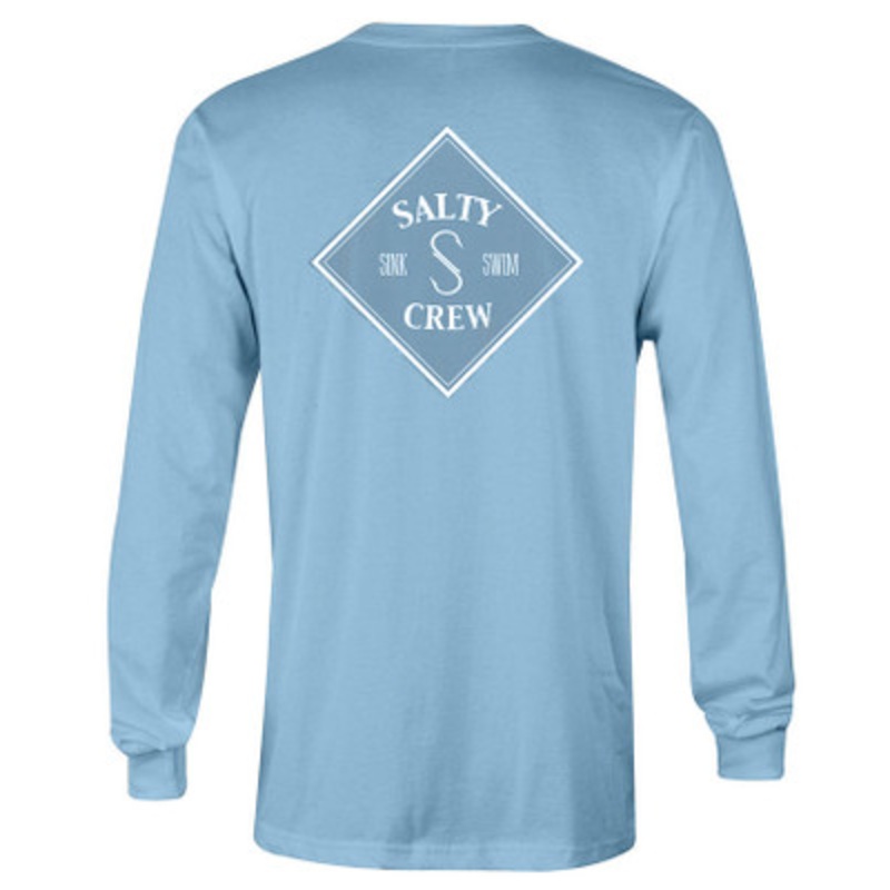 Salty Crew Tippet Long Sleeve Tech T-Shirt – Columbia Blue – L