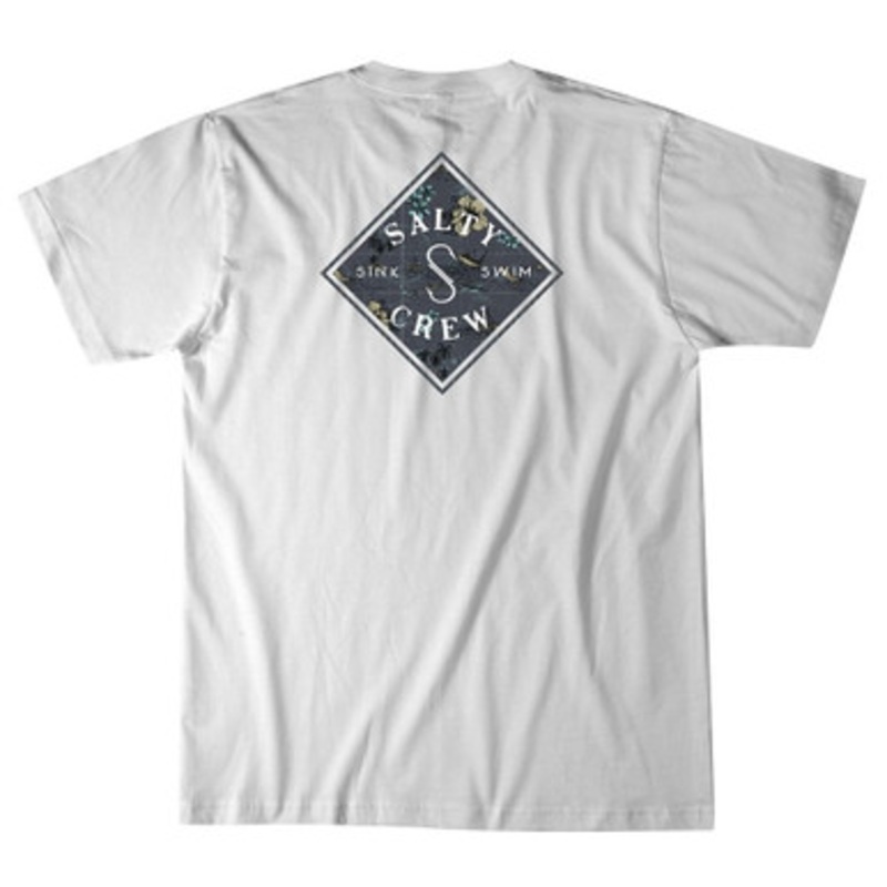 Salty Crew Tippet Triad Short Sleeve T-Shirt – White – M
