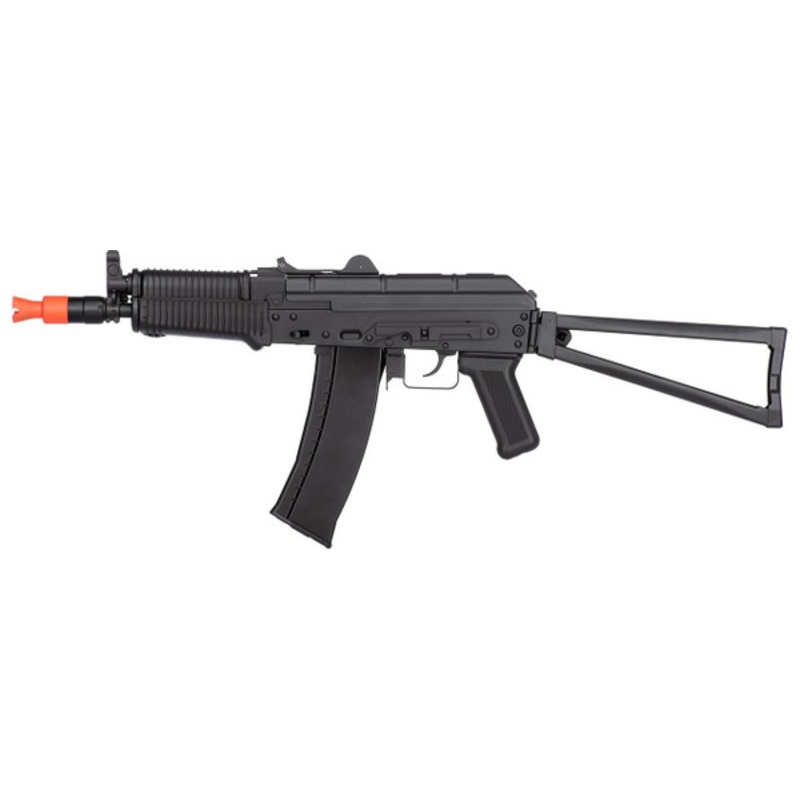 WellFire AK74U Gas Blowback Airsoft Rifle, Black