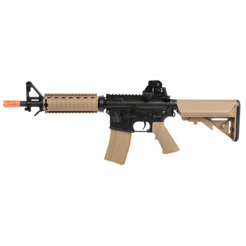 Colt M4A1 CQBR RIS AEG Airsoft Rifle, Tan/Black