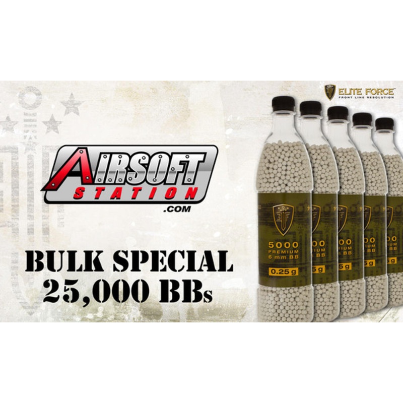 Elite Force Premium BBs, 0.25g, 25K Bulk Deal