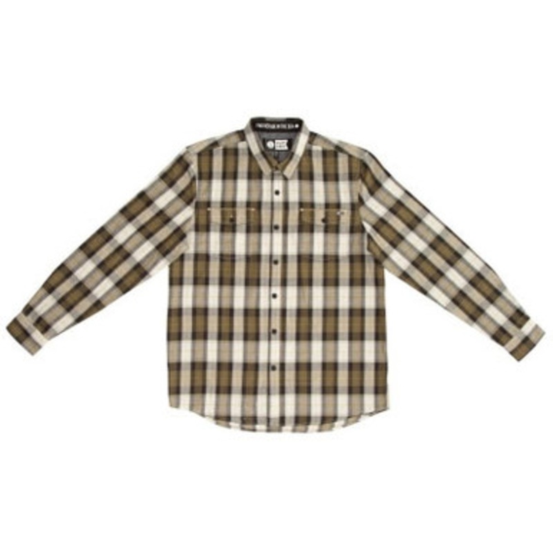 Salty Crew Spinnaker Long Sleeve Woven Shirt – Olive – L