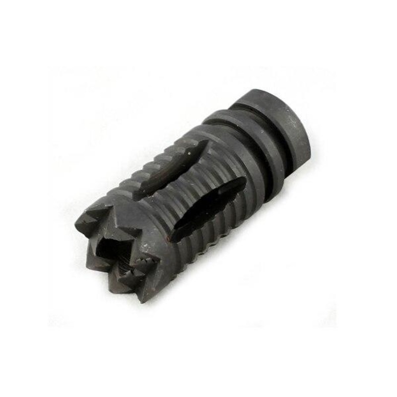 Tactical -14 CCW Threaded Metal Steel Flash Hider Version 6/ Medieval Style