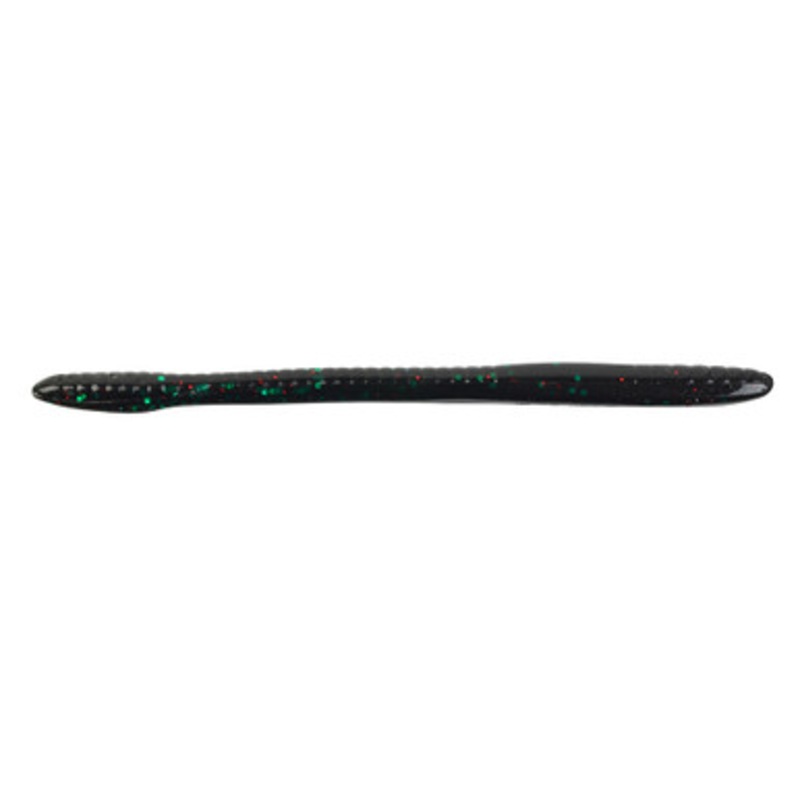 Berkley Powerbait Bottom Hopper Worm – 6.25in – Black Emerald