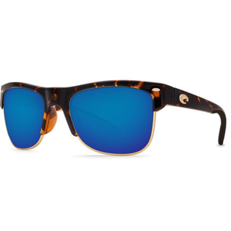Costa Del Mar Pawleys Sunglasses – Shiny Retro Tortoise/Blue Mirror Glass