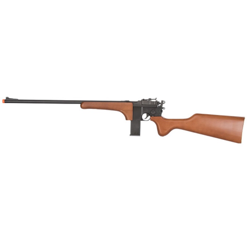 Full Metal Broomhandle 96 Mauser Style Green Gas Airsoft Rifle