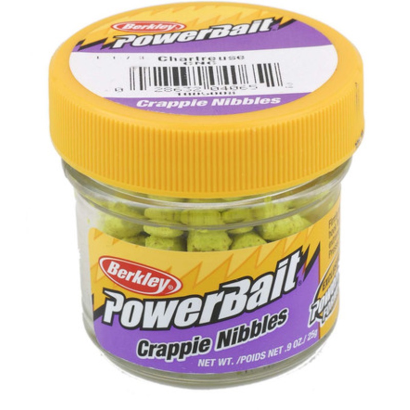 Berkley CNC PowerBait Crappie Nibbles – Chartreuse