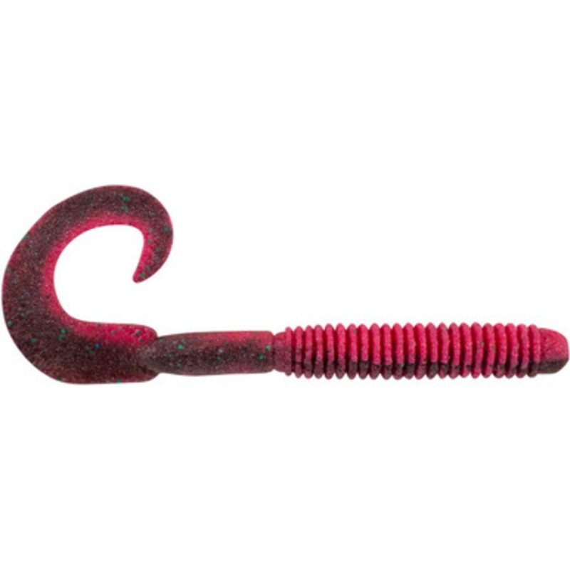 Berkley PBMSLW6-RSG Powerbait Maxscent Lunch Worm – Red Shad Green Glitter
