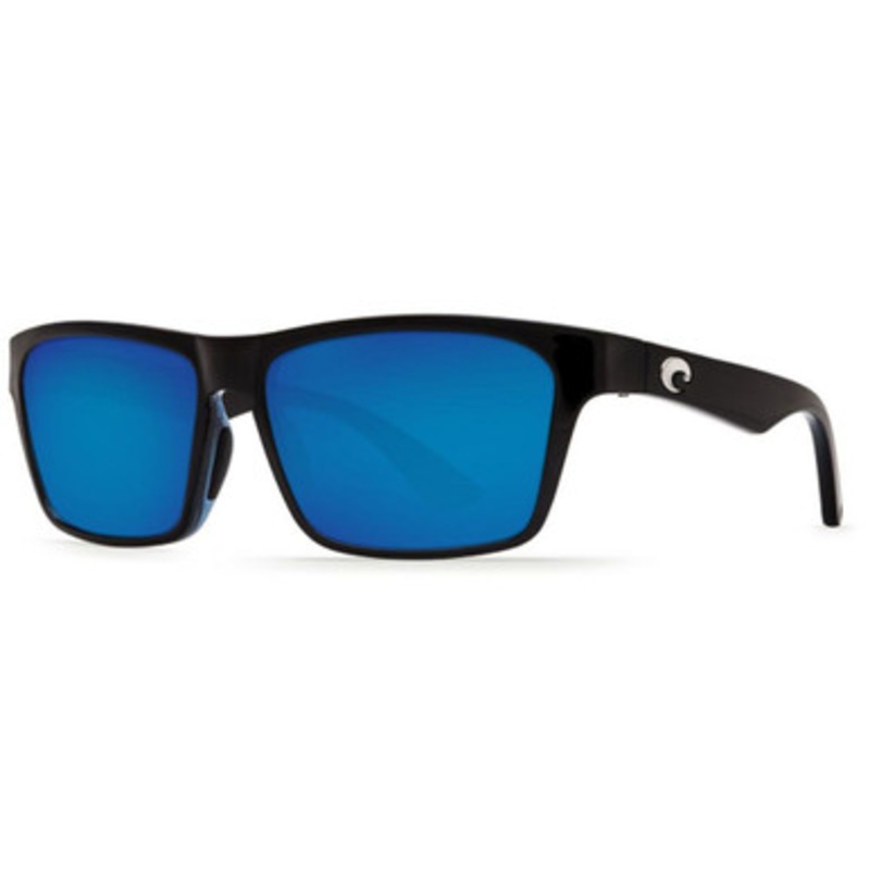 Costa Hinano Sunglasses – Shiny Black/Blue Mirror Glass