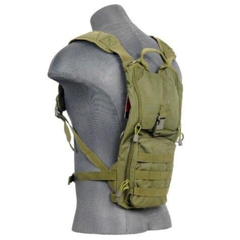 Lancer Tactical Lightweight Hydration Pack, OD Green