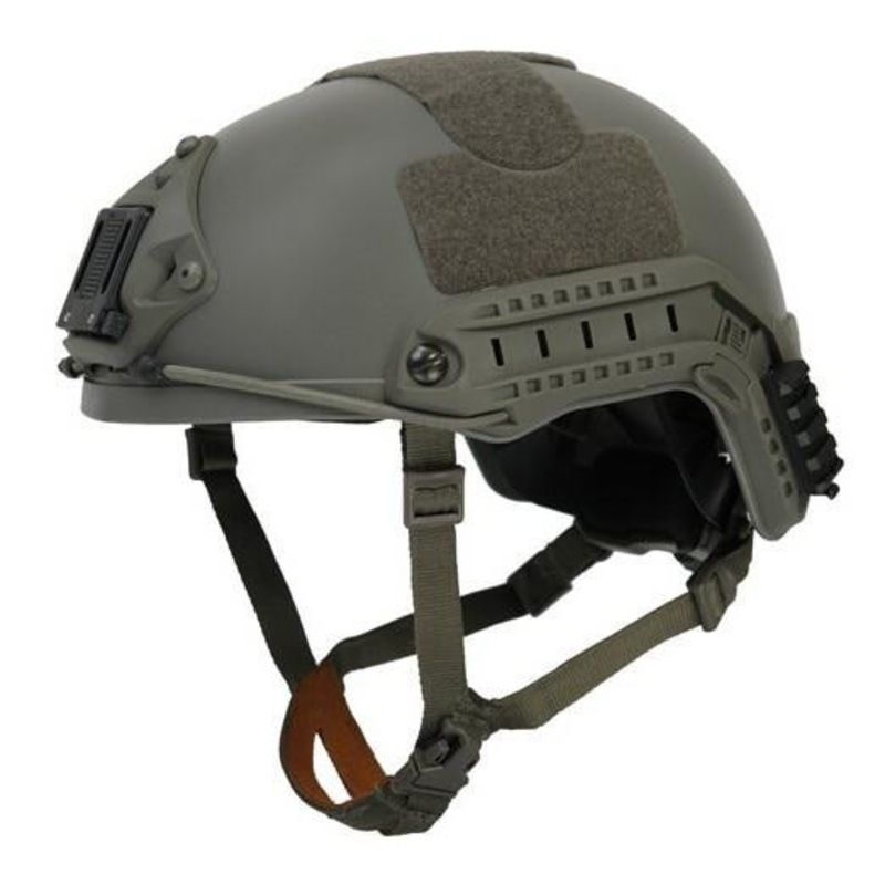 Lancer Tactical NVG Railed SpecOps Military Style Helmet, Foliage Green