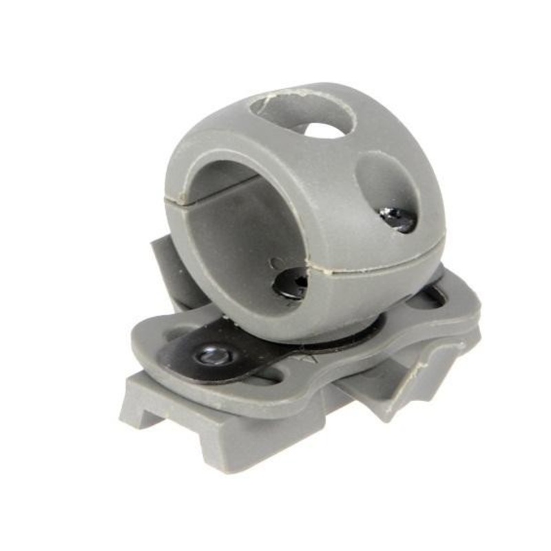 Lancer Tactical SpecOps Military Style Helmet 20mm Rail Flashlight Clamp, Foliage Green