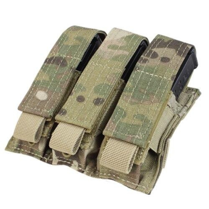 MA52 Triple Pistol Mag Pouch, Multicam