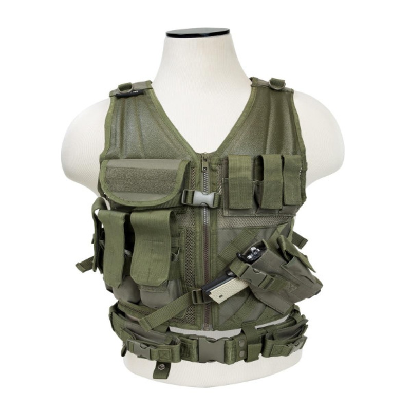 NC Star Children’s Tactical Vest, OD Green