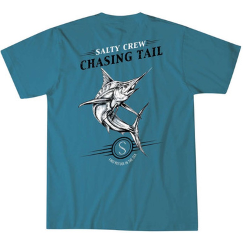 Salty Crew Chasing Billfish Short Sleeve T-Shirt – Slate Small