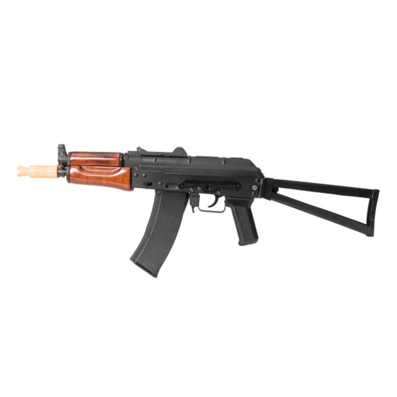 SRC AK74U Krinkov Real Wood & Full Metal Gas Blowback Airsoft Rifle