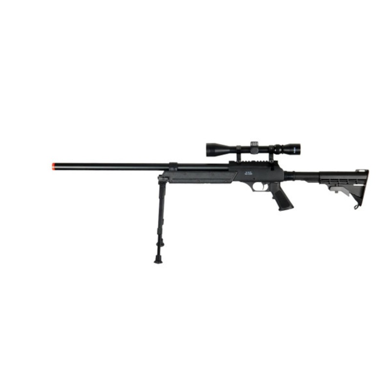 Well MB06AB Bolt Action Sniper Rifle w/ Scope & Bipod