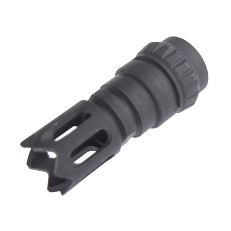 Full Metal AAC Style Phantom Airsoft Flash Hider -14mm