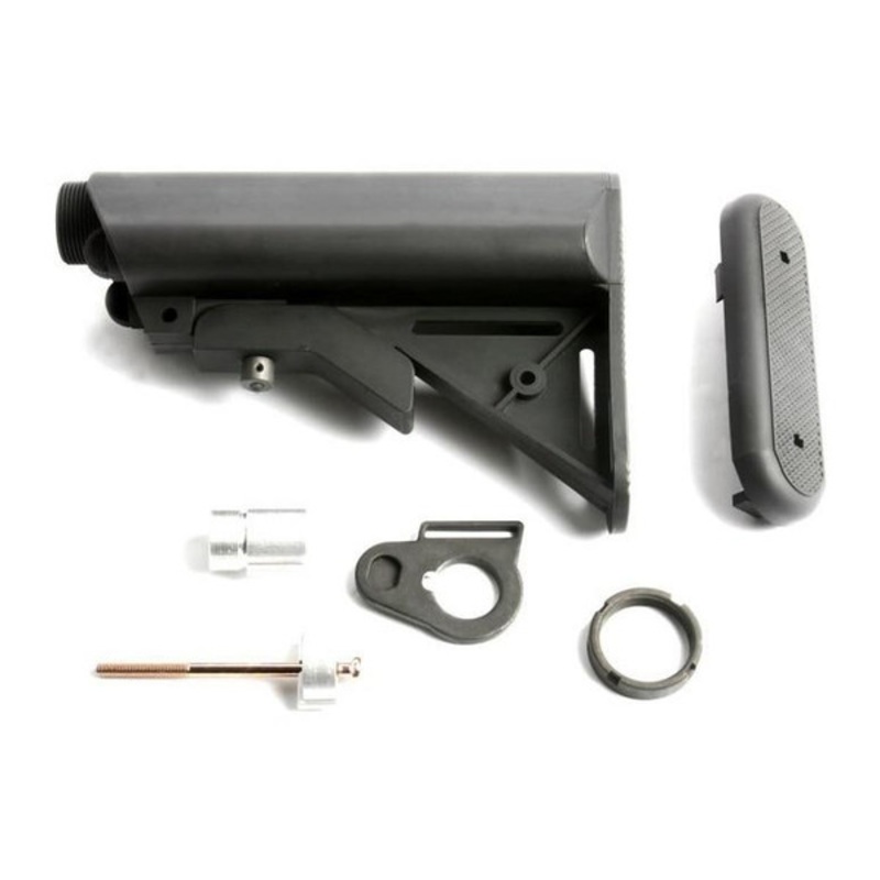G&G Extended Battery Crane Stock & Buffer Tube Kit, Black