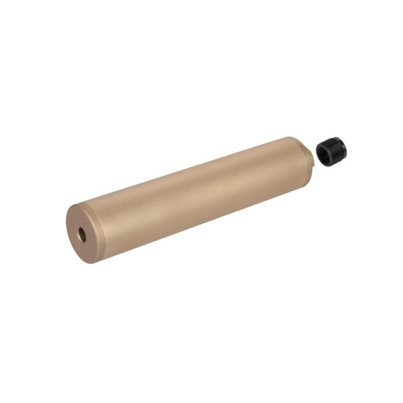 Octane-I F38x190.5MM Style Aluminum Mock Silencer, 14mm CCW – Tan