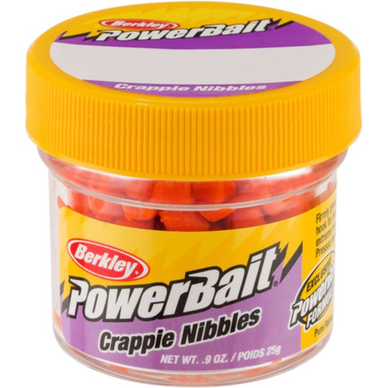 Berkley CNFO PowerBait Crappie Nibbles – Fluorescent Orange