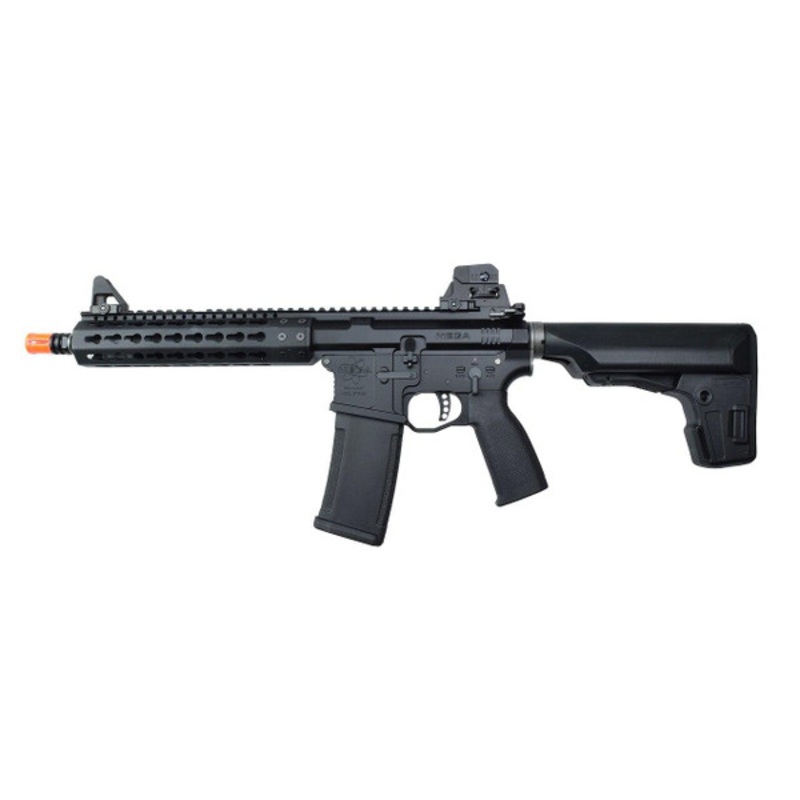 KWA PTS Mega Arms MKM AR-15 CQB Gas Airsoft Rifle, Black