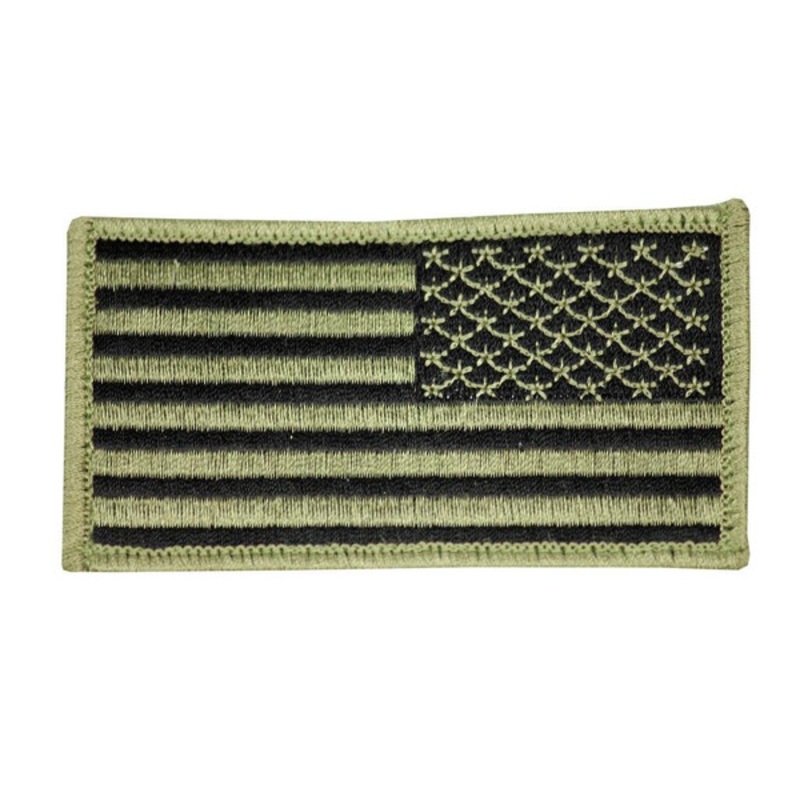 Raptors Tactical 3 US American Flag OD Right Shoulder Velcro Patch