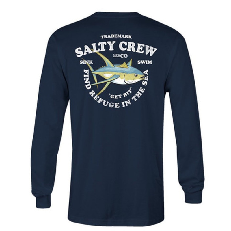 Salty Crew Hotline Long Sleeve T-Shirt – Harbor Blue – M