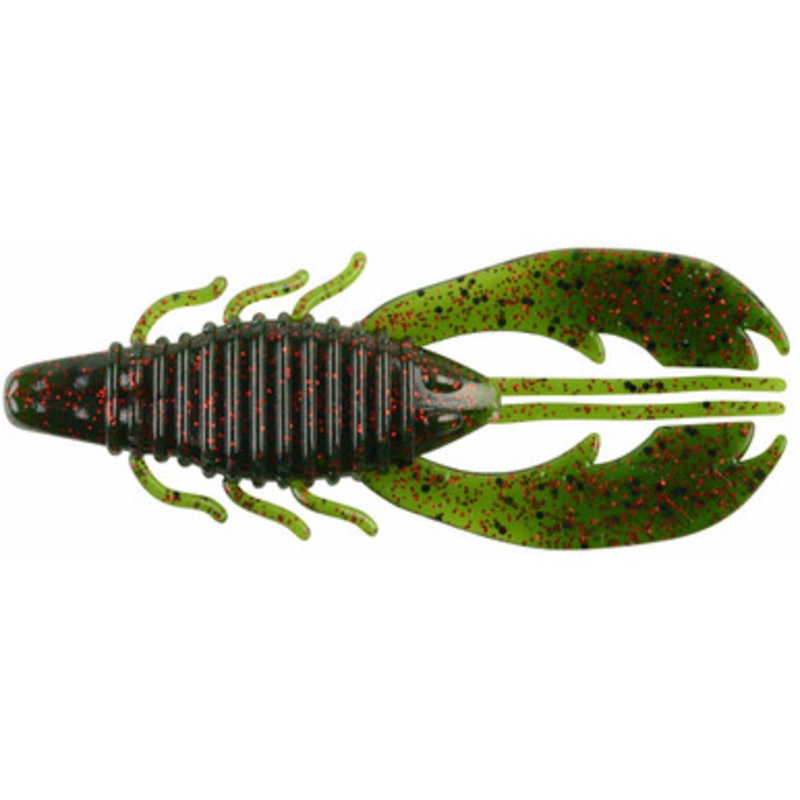 Berkley Powerbait Craw Fatty – 4in – Green Pumpkin Red
