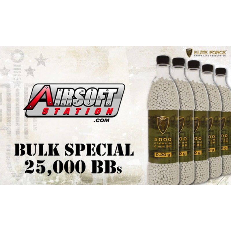 Elite Force Premium BBs, 0.20g, 25K Bulk Deal