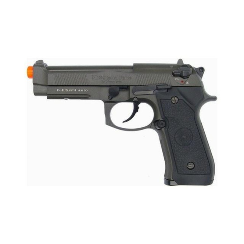 HFC M9 Full Metal Semi/Full Auto Gas Blowback Pistol with Carry Case