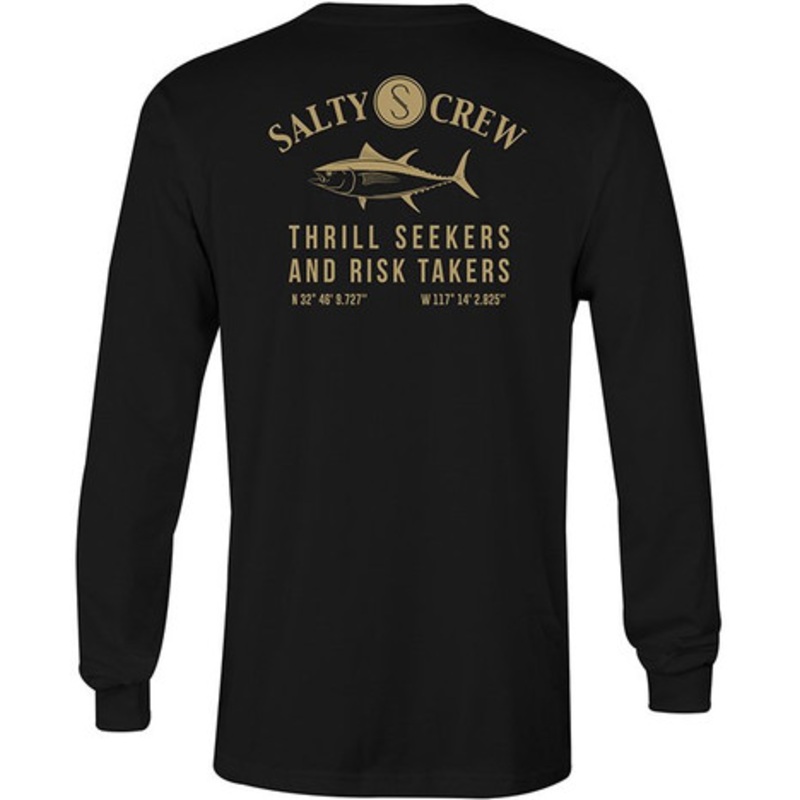 Salty Crew Markets Long Sleeve T-Shirt – Black – X-Large