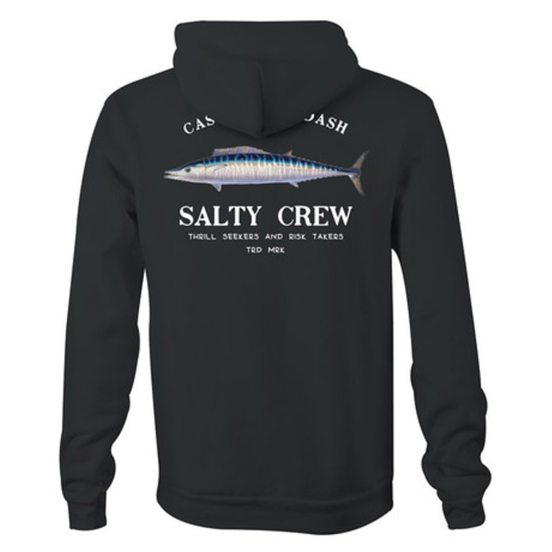 Salty Crew Wahoo Mount Fleece Hoodie – Black – L