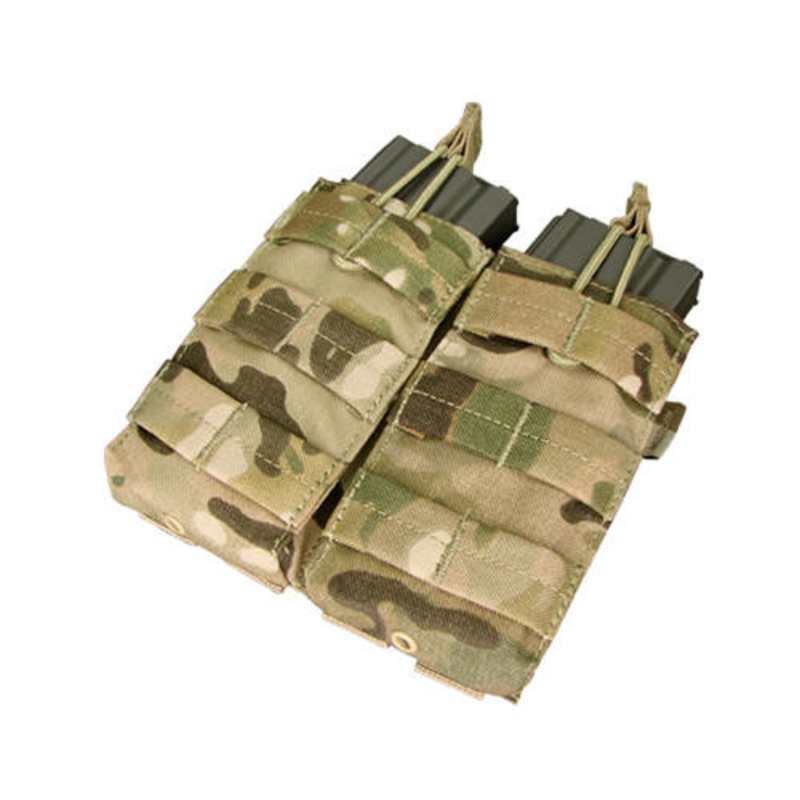 Condor Double M4/M16 Open Top Mag Pouch, Multicam
