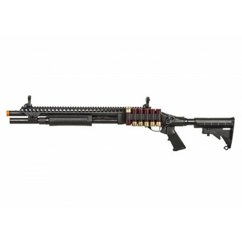 JAG Arms Scattergun SP Gas Powered LE Stock Tactical Shotgun, Black