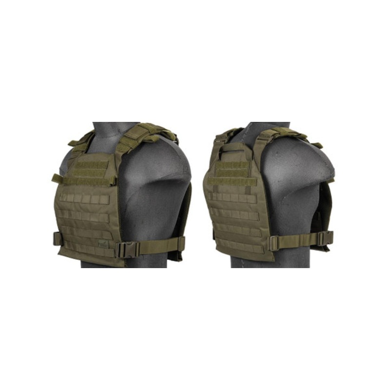 Lancer Tactical CA-883 Lightweight Plate Carrier, OD Green