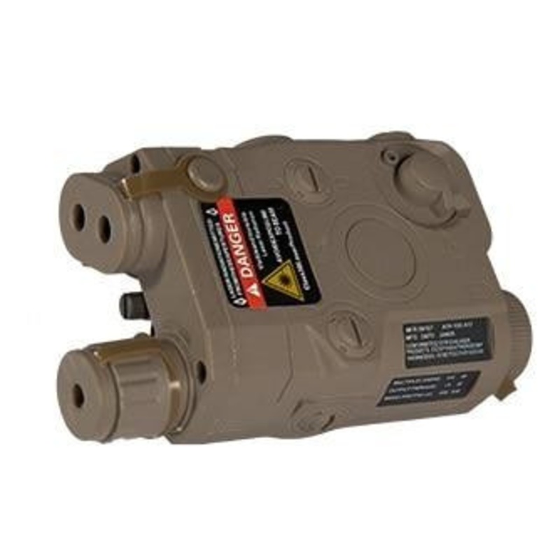 PEQ-15 Battery Box w/ Built In Red Laser, Dark Earth