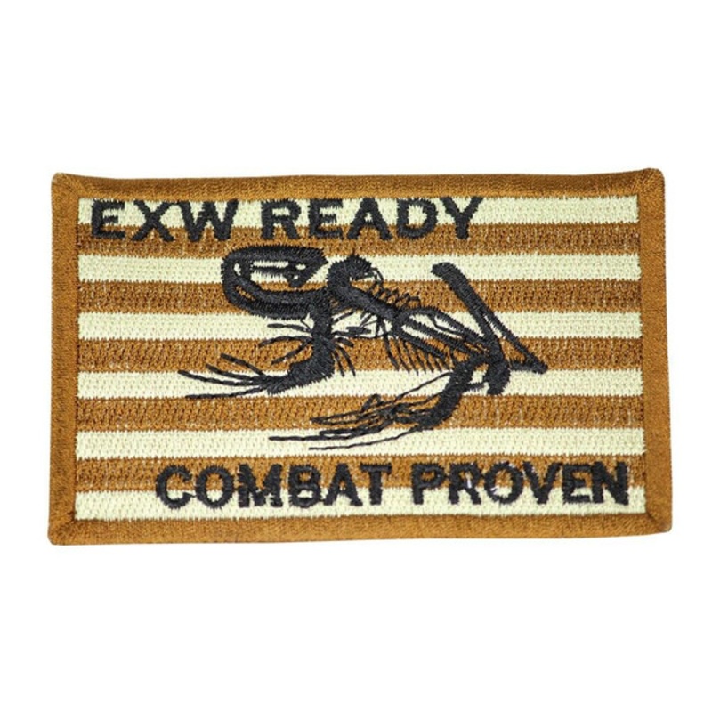 Raptors Tactical 3.5 EXW Ready Combat Proven Skull Frog Iron On