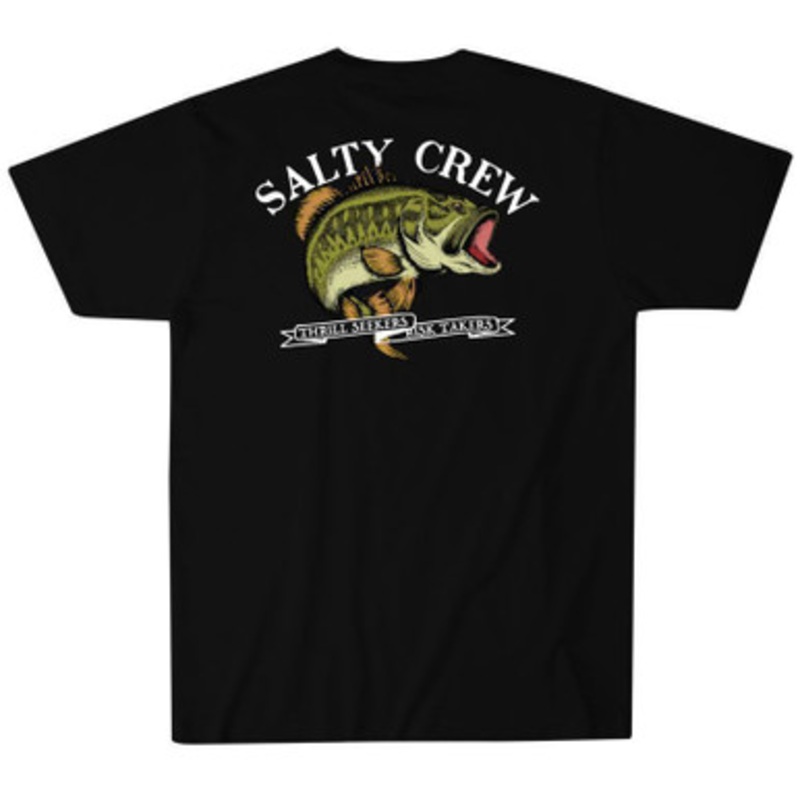 Salty Crew Large Mouth Short Sleeve T-Shirt – Black XL