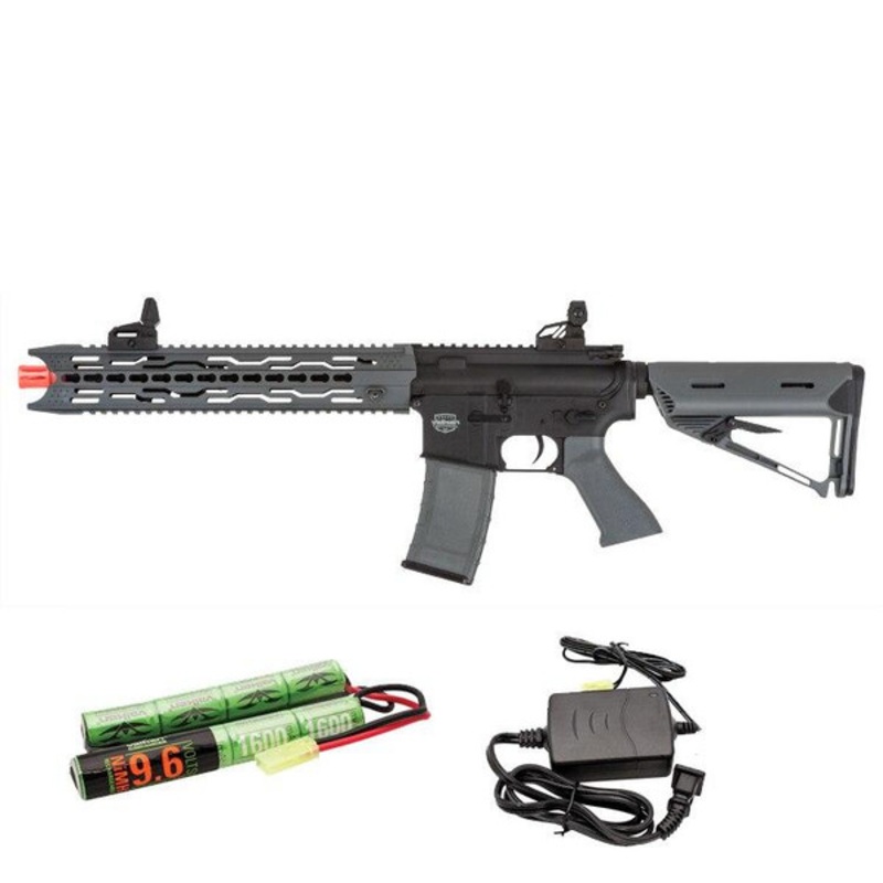 Valken Battle Machine AEG V2.0 TRG-L Black/Grey w/ Battery & Charger