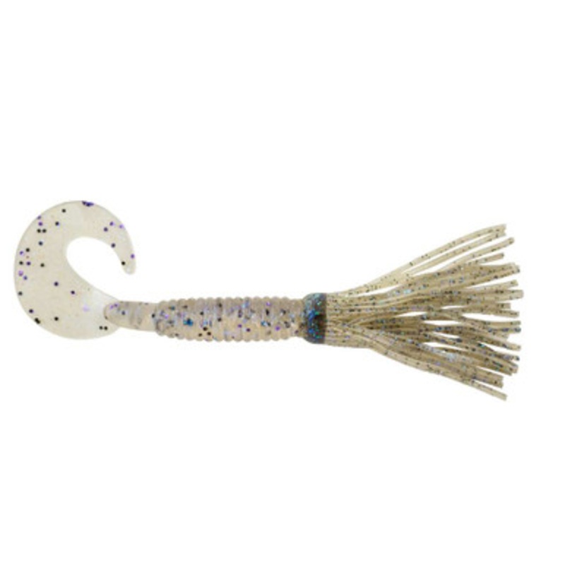 Berkley Powerbait Bearded Single Tail Grub Bleak/Black Violet Fog