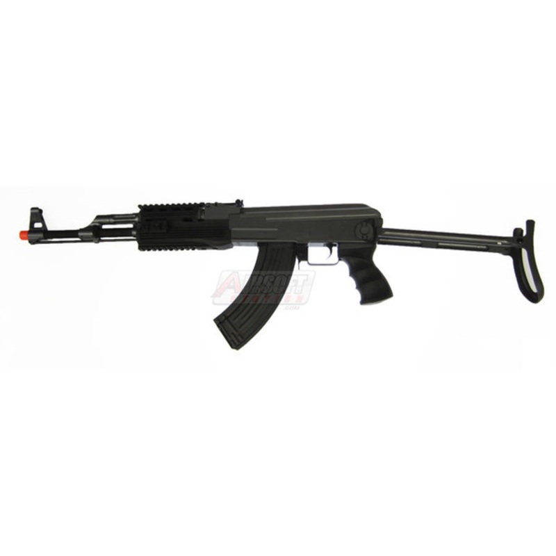 CYMA CM028B AK-47 RIS Folding Stock AEG Airsoft AEG Rifle, Black