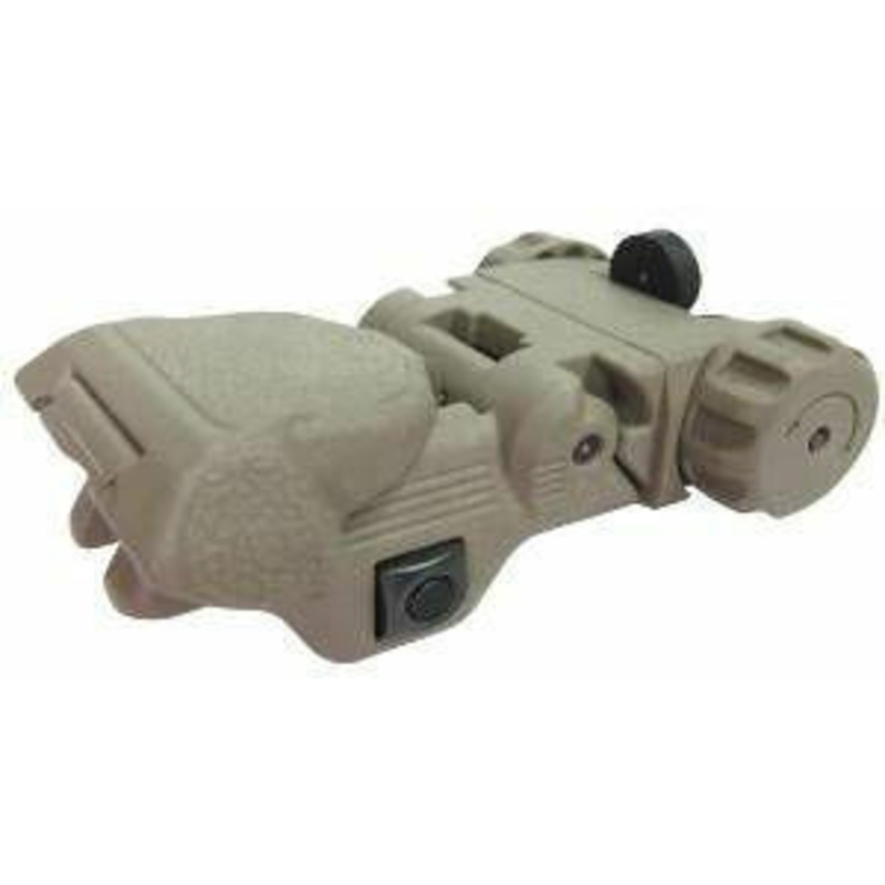 ICS CXP Rear Flip Up Sights, Tan