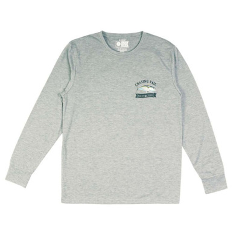 Salty Crew Sickle Fin Tech Long Sleeve T-Shirt – Athletic Heather XL