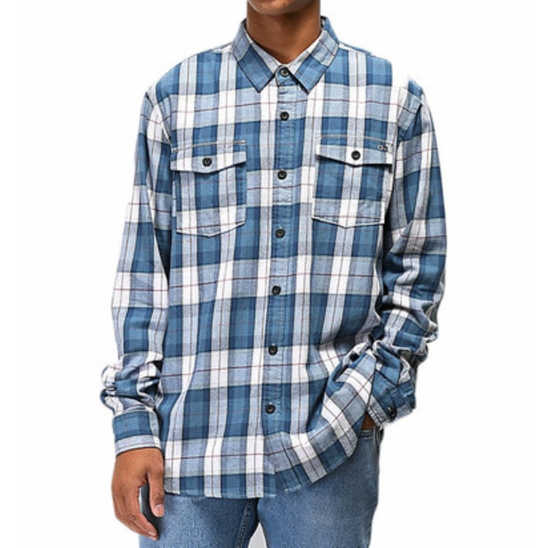 Salty Crew Spinnaker Long Sleeve Woven Shirt – XL