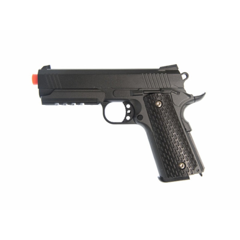 Full Metal 1911 Warrior Spring Pistol, Black