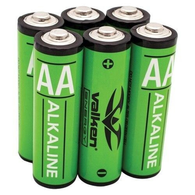 Valken Energy AA Alkaline Batteries, Pack of 6