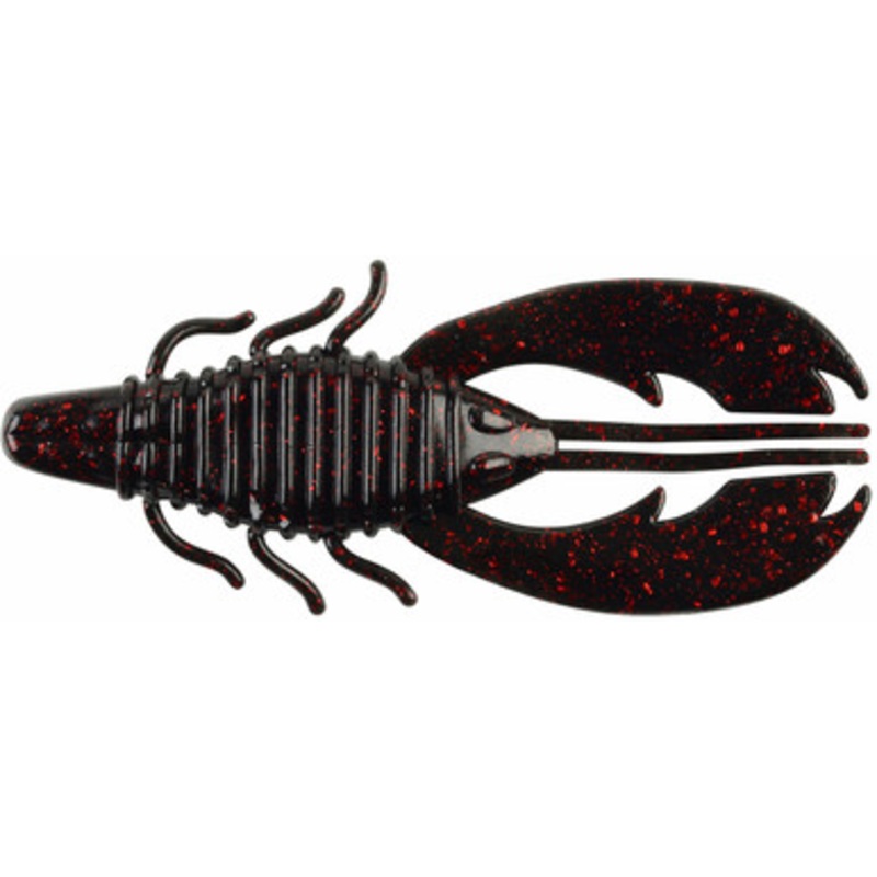 Berkley Powerbait Craw Fatty – 4in – Black Red Fleck