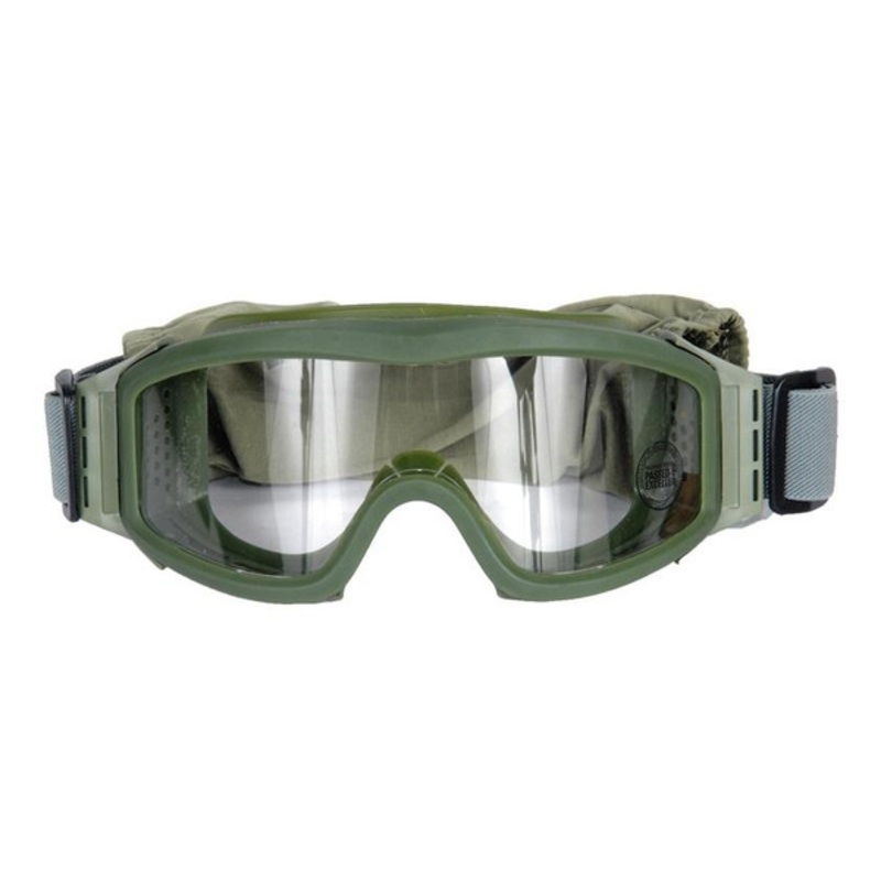 Lancer Tactical Airsoft Safety Goggles, Basic, OD Green Frame, Clear Lens